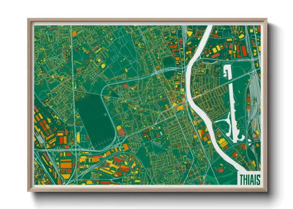 Une affiche de carte sur Thiais
