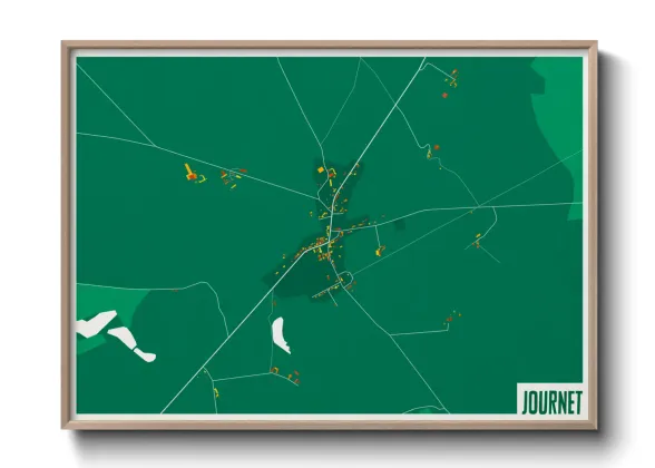 Une affiche de carte sur Journet