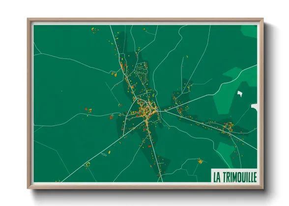 Une affiche de carte sur La Trimouille