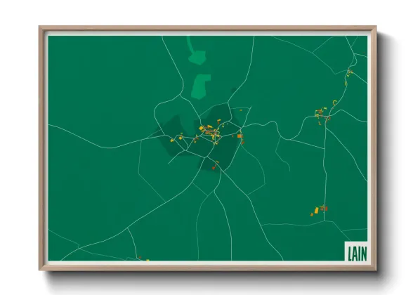 Une affiche de carte sur Lain