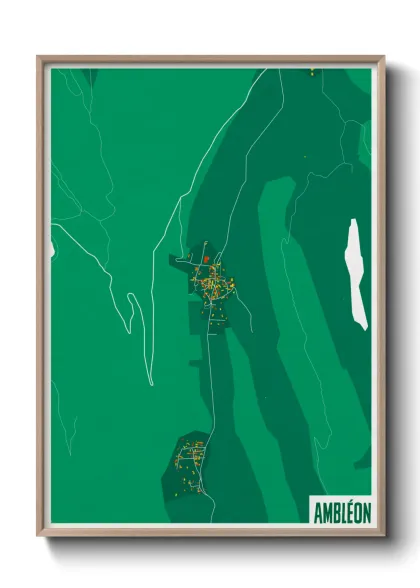 Une affiche de carte sur Ambléon