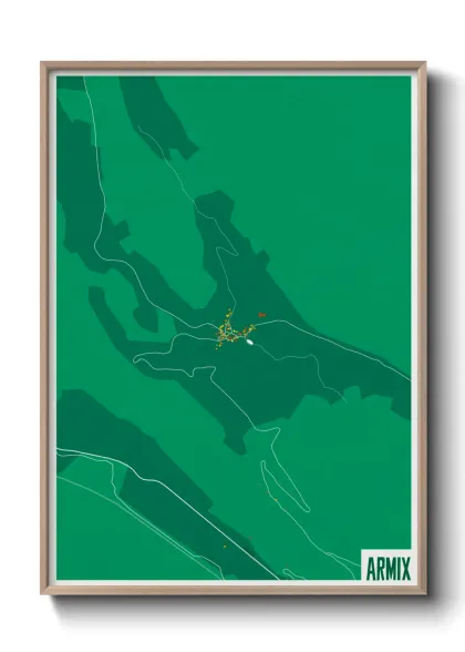 Une affiche de carte sur Armix