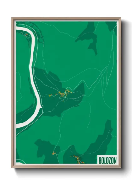 Une affiche de carte sur Bolozon