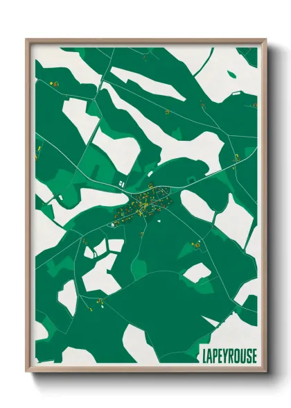 Une affiche de carte sur Lapeyrouse