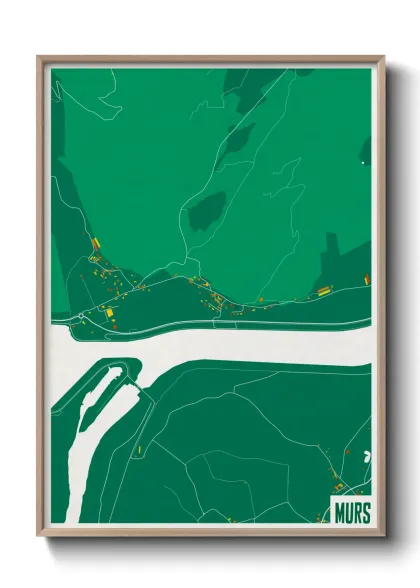 Une affiche de carte sur Murs