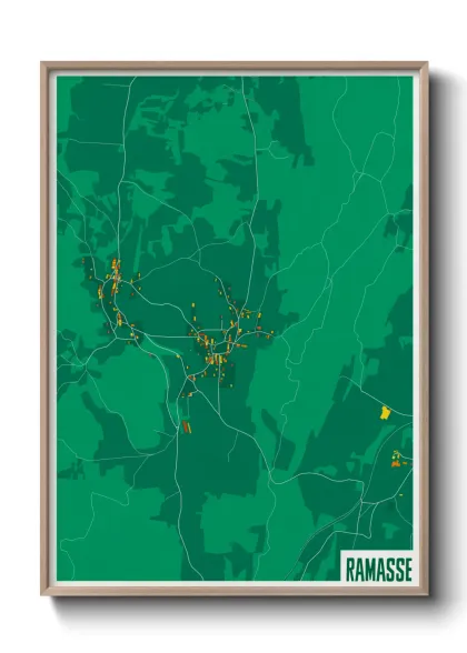 Une affiche de carte sur Ramasse