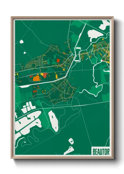 Une affiche de carte sur Beautor