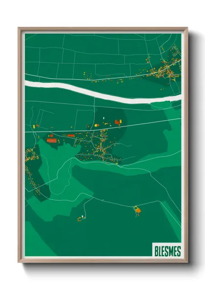 Une affiche de carte sur Blesmes