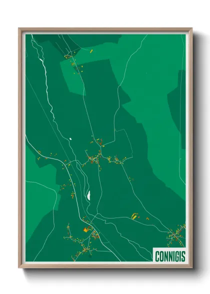 Une affiche de carte sur Connigis