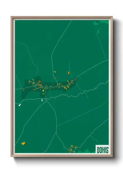 Une affiche de carte sur Dohis