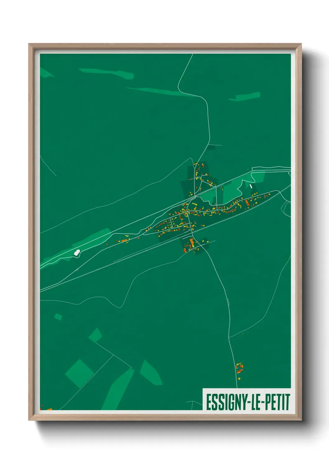 Un poster carteEssigny-le-Petit