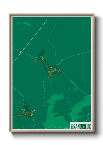 Une affiche de carte sur Grandrieux