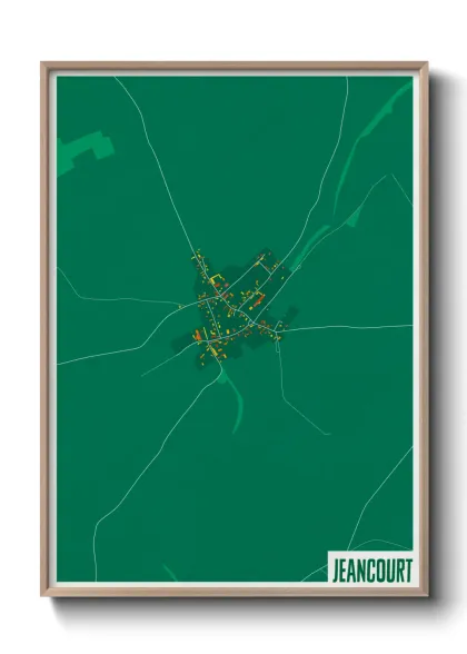 Une affiche de carte sur Jeancourt