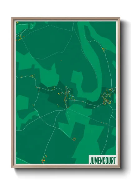 Une affiche de carte sur Jumencourt