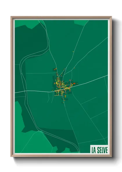 Une affiche de carte sur La Selve