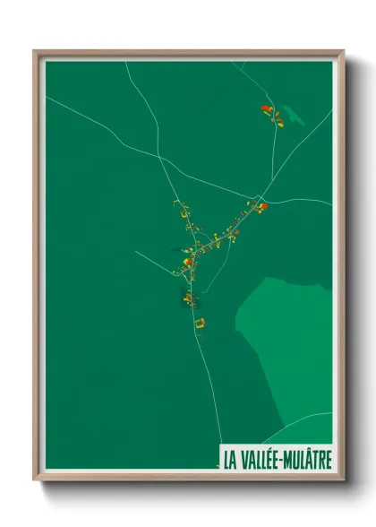 Une affiche de carte sur La Vallée-Mulâtre