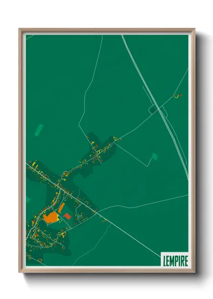 Une affiche de carte sur Lempire