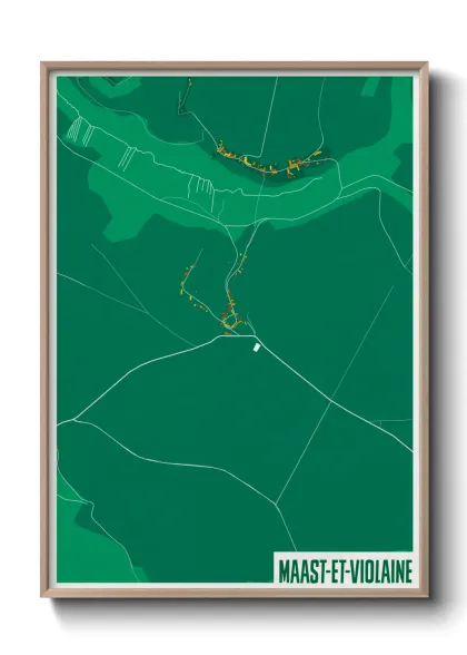 Une affiche de carte sur Maast-et-Violaine