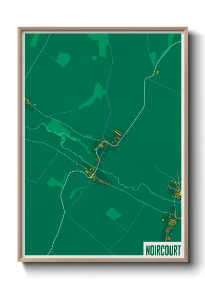 Une affiche de carte sur Noircourt