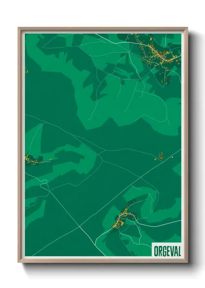 Une affiche de carte sur Orgeval