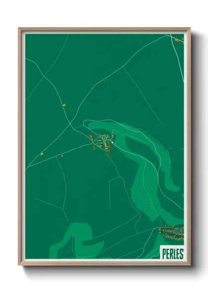 Une affiche de carte sur Perles