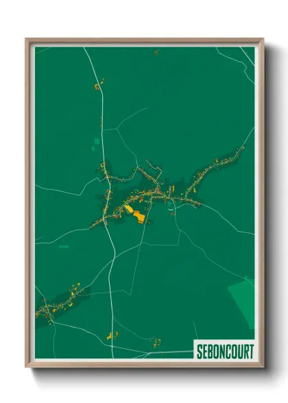 Une affiche de carte sur Seboncourt