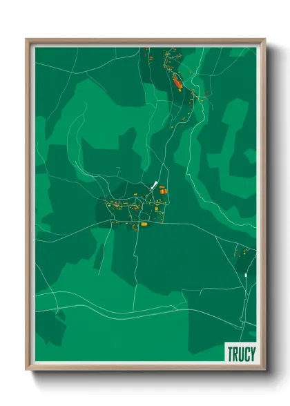 Une affiche de carte sur Trucy