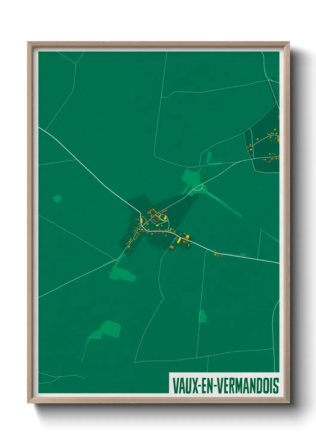 Un poster carteVaux-en-Vermandois