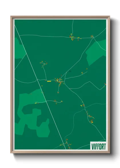 Une affiche de carte sur Viffort