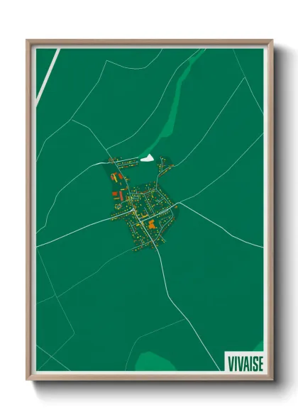 Une affiche de carte sur Vivaise