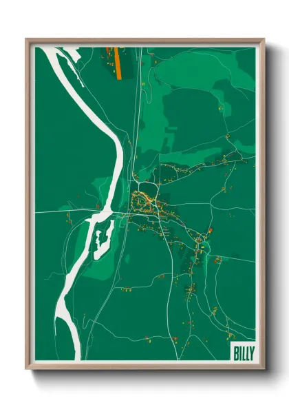 Une affiche de carte sur Billy