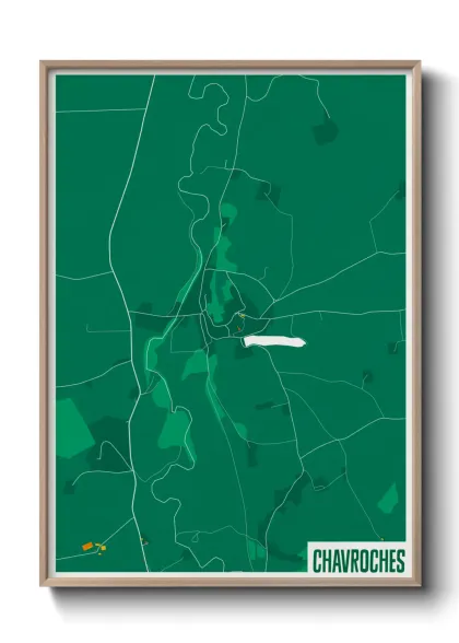 Une affiche de carte sur Chavroches