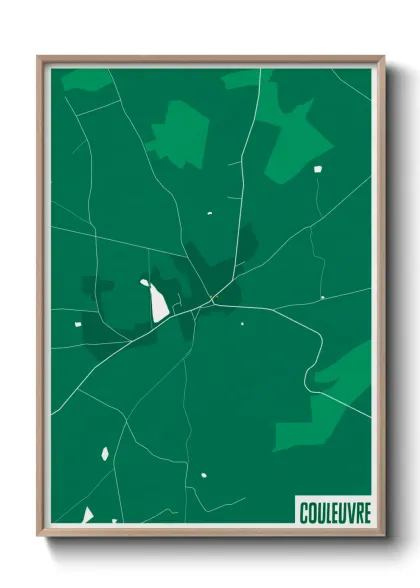 Une affiche de carte sur Couleuvre