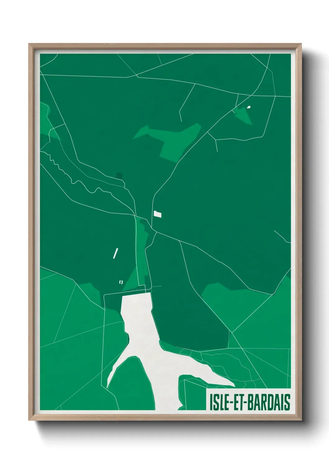 Un poster carteIsle-et-Bardais