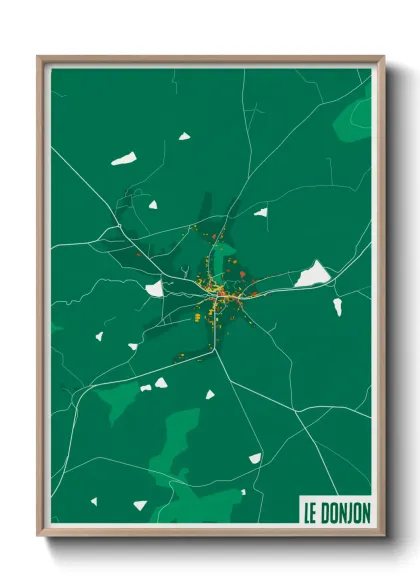 Une affiche de carte sur Le Donjon