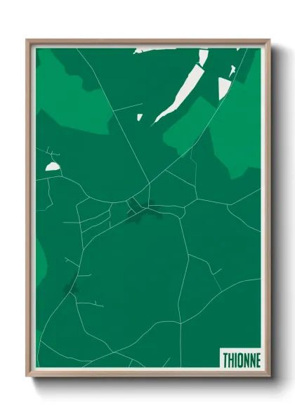 Une affiche de carte sur Thionne