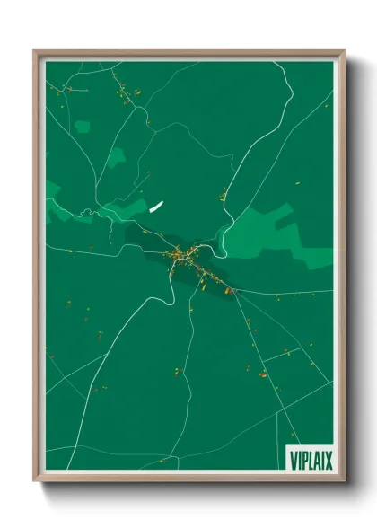 Une affiche de carte sur Viplaix