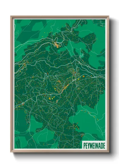 Une affiche de carte sur Peymeinade