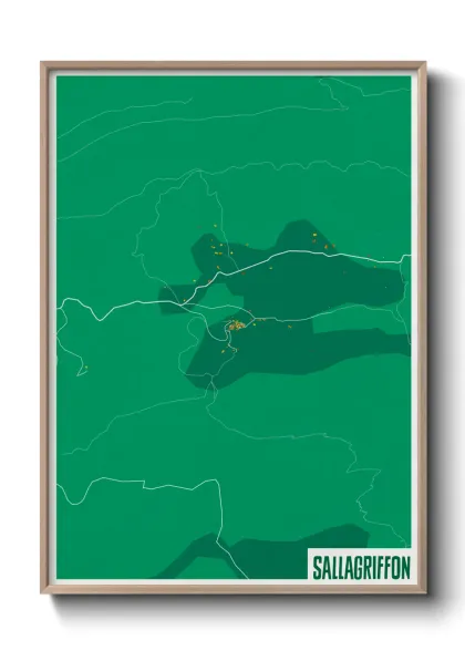 Une affiche de carte sur Sallagriffon