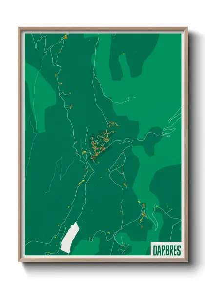 Une affiche de carte sur Darbres