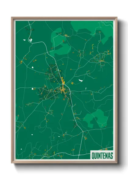 Une affiche de carte sur Quintenas