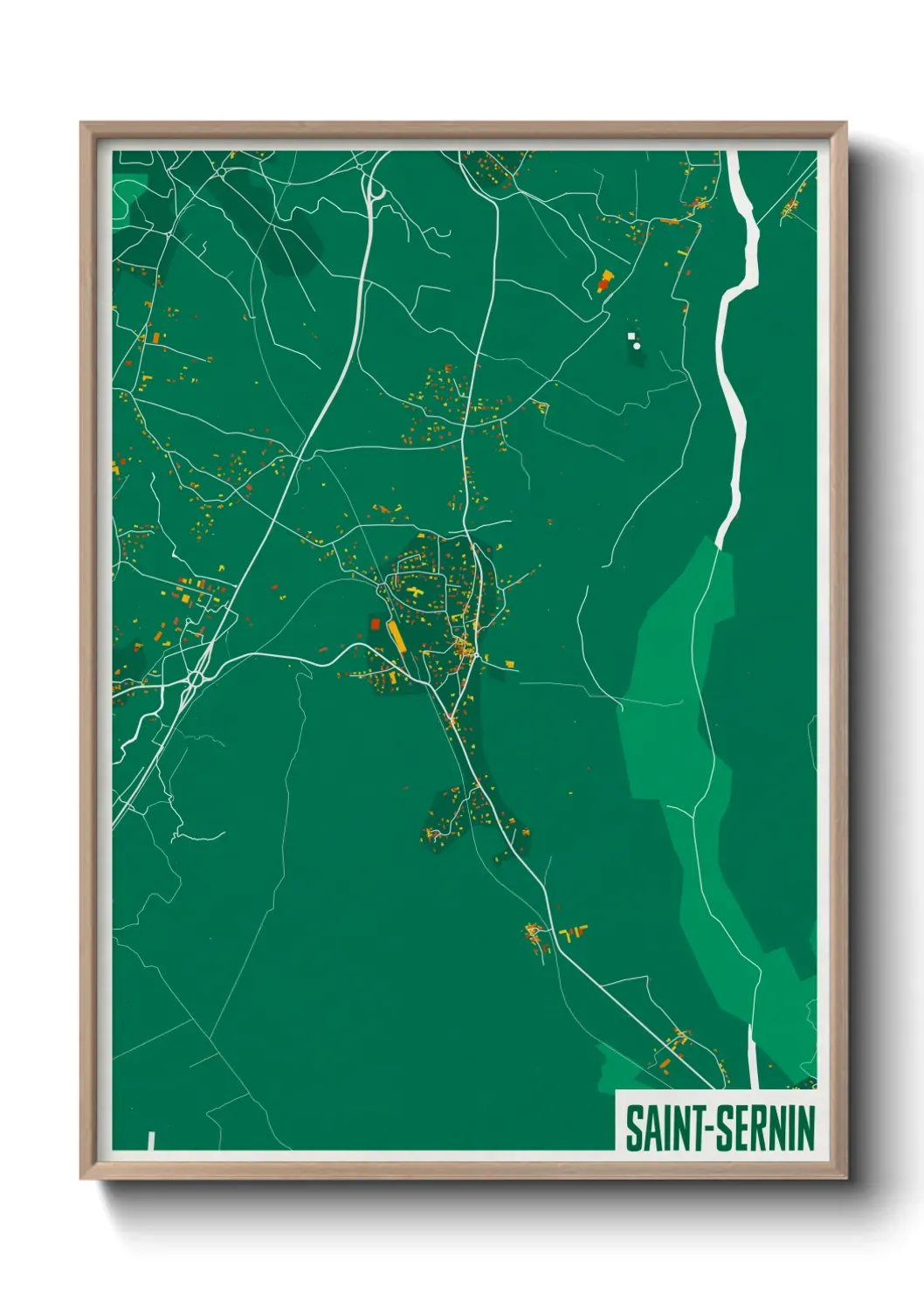 Un poster carteSaint-Sernin