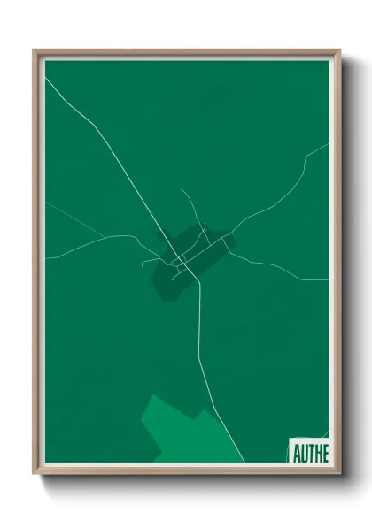 Une affiche de carte sur Authe