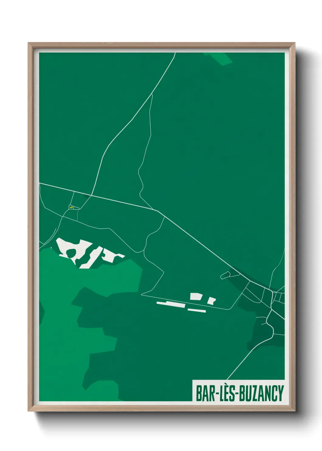Un poster carte Bar-lès-Buzancy