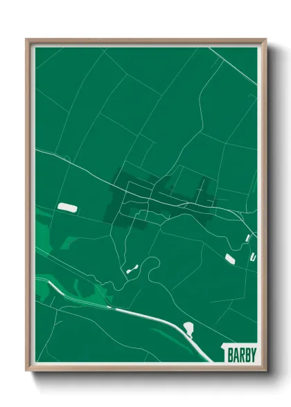 Une affiche de carte sur Barby