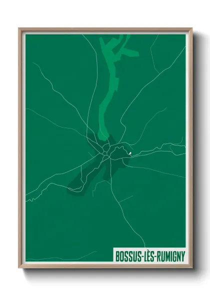 Une affiche de carte sur Bossus-lès-Rumigny