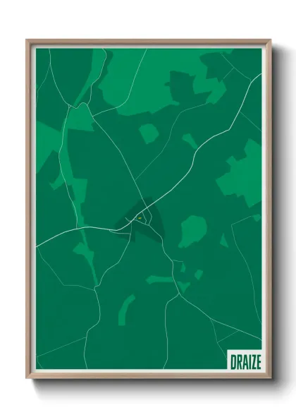 Une affiche de carte sur Draize