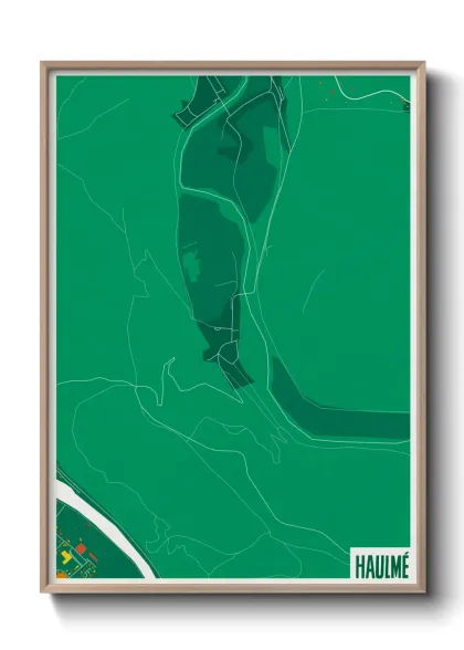 Une affiche de carte sur Haulmé