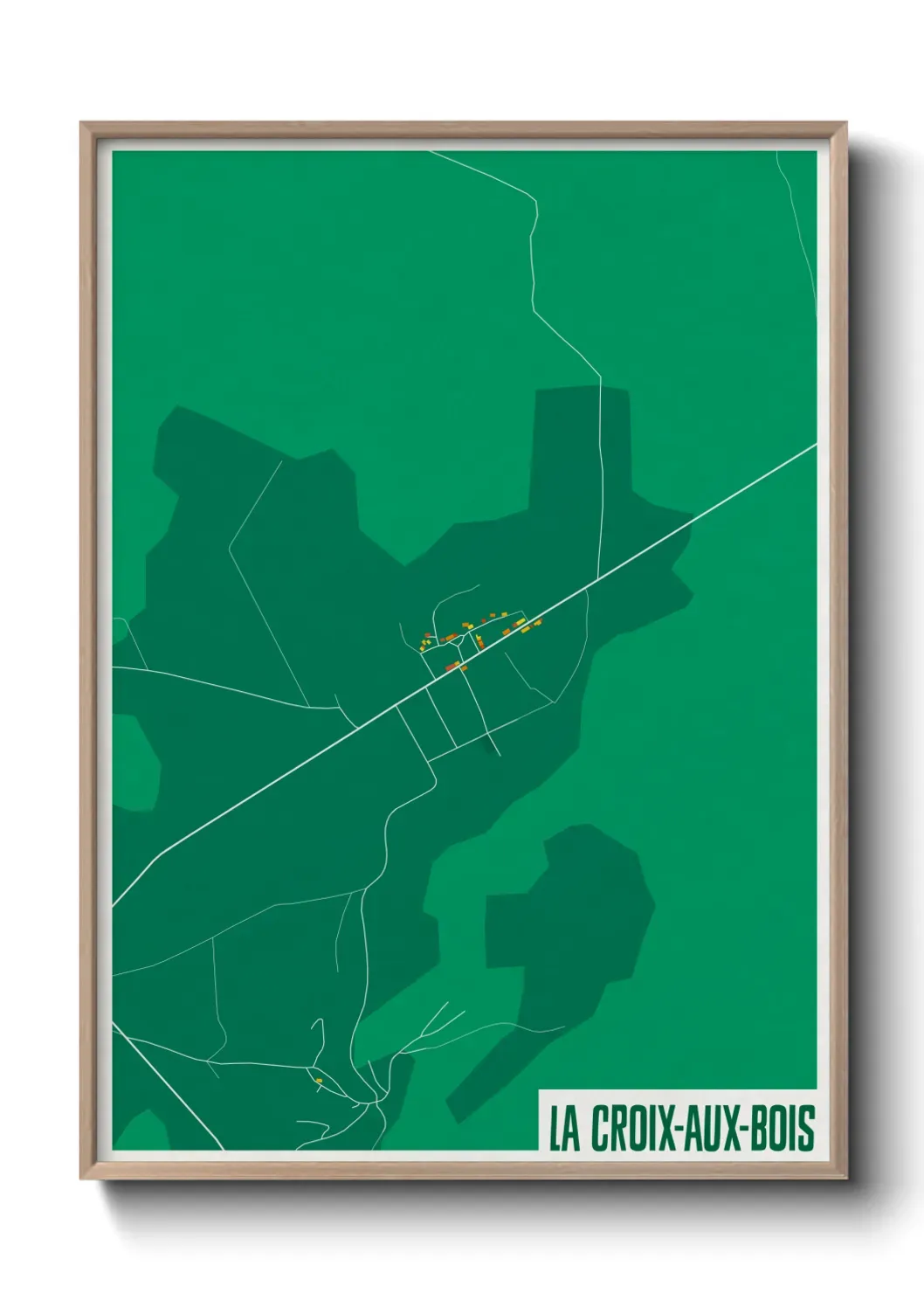 Un poster carteLa Croix-aux-Bois