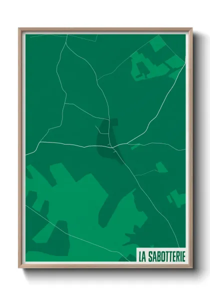 Une affiche de carte sur La Sabotterie